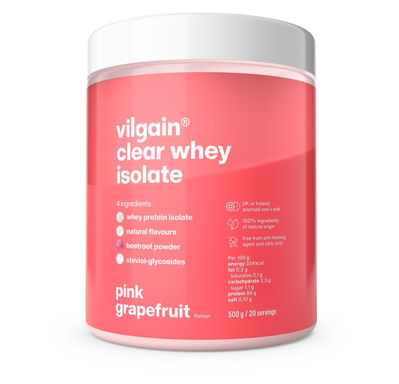 Levně Vilgain Clear Whey Isolate – Pink grapefruit 500 g