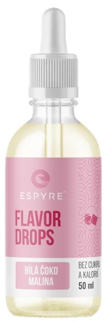 Espyre Flavor Drops – biela čokoláda/malina 50 ml
