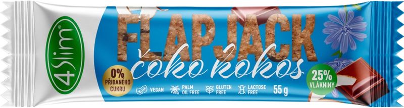 4Slim Flapjack – čokoláda/kokos 55 g