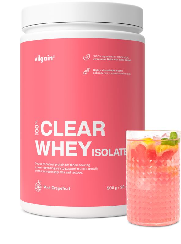 Vilgain Clear Whey Isolate – Pink grapefruit 500 g akciós termékkép 1