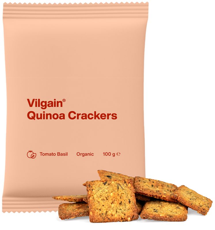 Vilgain Quinoa krekry BIO rajče s bazalkou 100 g Obrázek