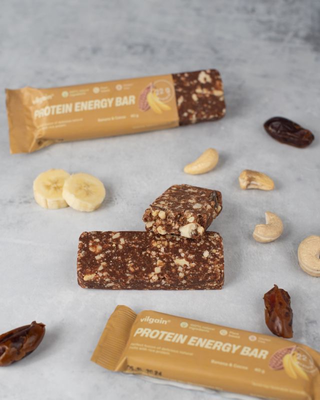 Vilgain Plant Protein Energy Bar kakao a banán 40 g Obrázek