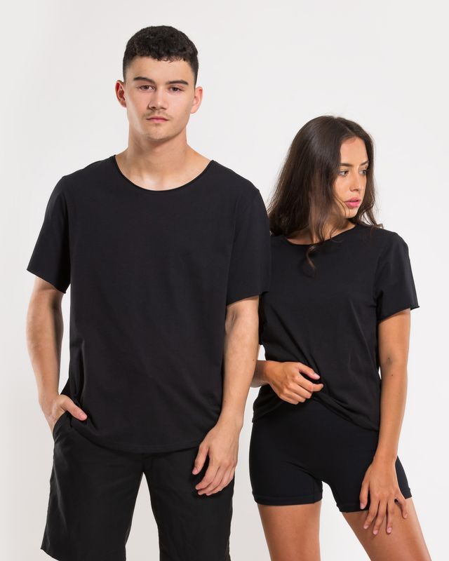 Vilgain Organic Raw Edge Tee S onyx black Obrázek