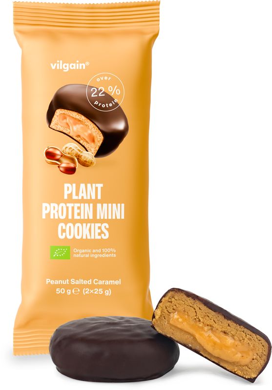Vilgain Plant Protein Mini Cookies Arašídy se slaným karamelem 50 g (2 x 25 g)