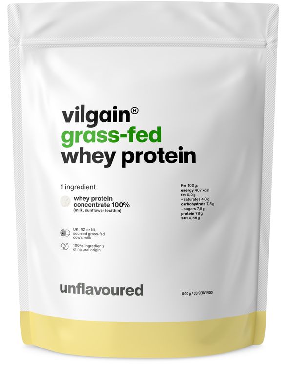 Vilgain Grass-Fed Whey Protein bez příchutě 1000 g Obrázek