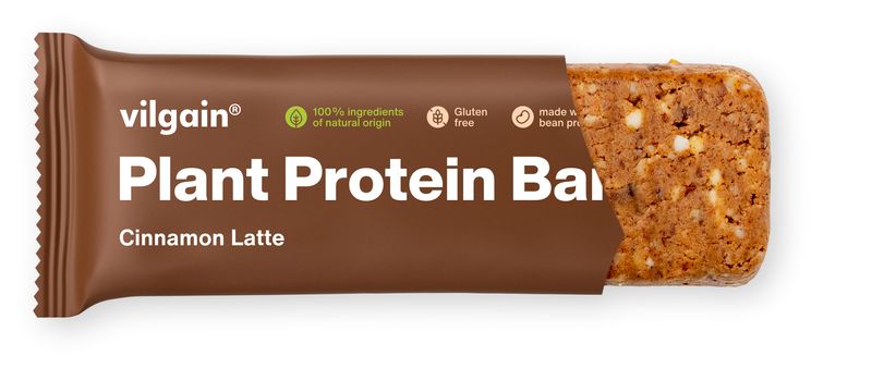 Vilgain Vegan Protein Bar skořicové latté 50 g Obrázek