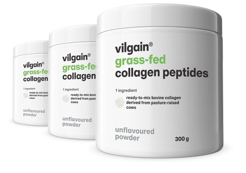 Vilgain Grass-Fed Kolagenní peptidy – 3× 300 g (dóza)