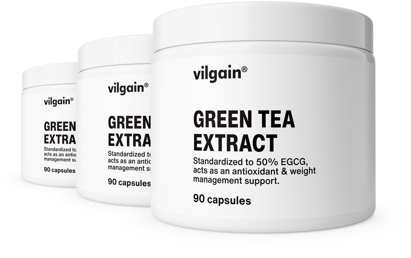 Vilgain Extrakt ze zeleného čaje – 3× 90 kapslí
