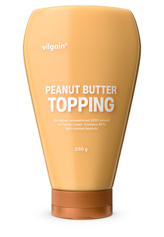 Levně Vilgain Nut Butter Topping – arašídové máslo 250 g