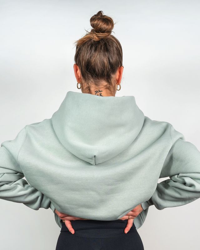 Vilgain Heavy Brushed Hoodie – L Eucalyptus Obrázek