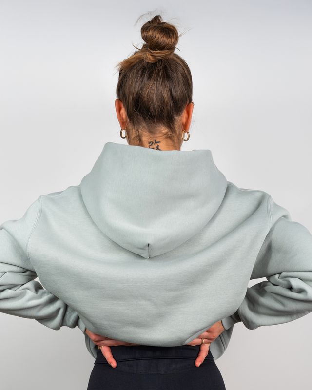 Vilgain Heavy Brushed Hoodie – S Eucalyptus Obrázek