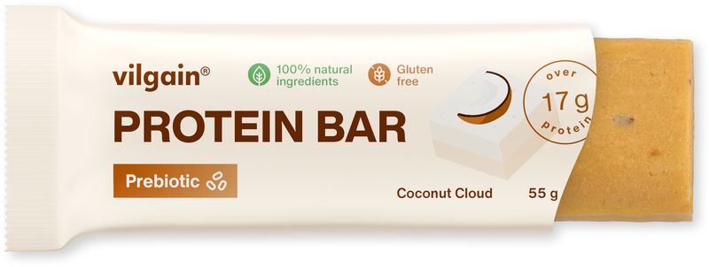 Vilgain Prebiotic Protein Bar Coconut Cloud 55 g