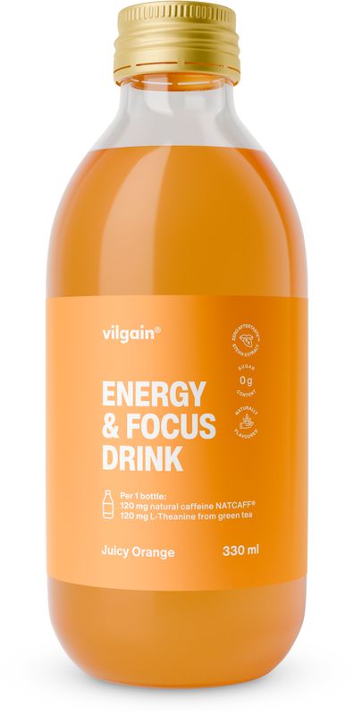 Vilgain Energy & Focus Drink pomeranč 330 ml