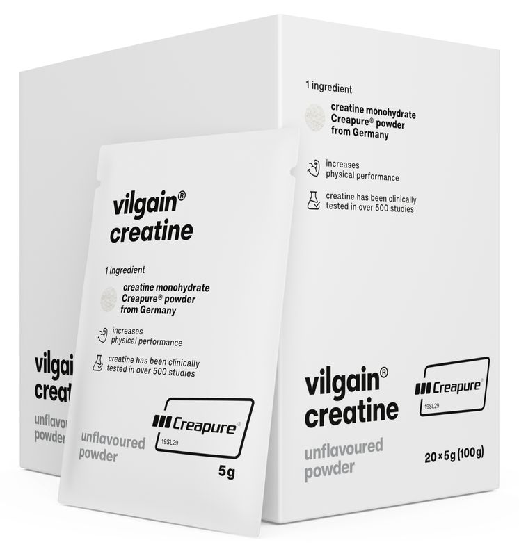 Vilgain Kreatin Creapure® – bez příchutě 100 g (20 x 5 g)