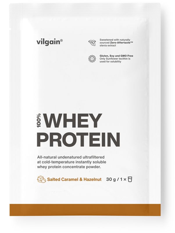 Vilgain Whey Protein Slaný karamel a lískové oříšky 30 g