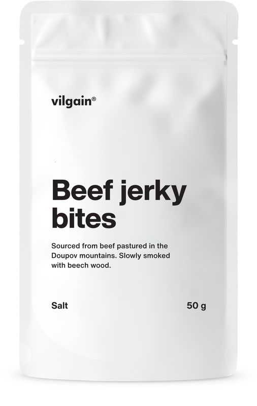 Vilgain Hovězí jerky BIO mořská sůl 50 g Obrázek