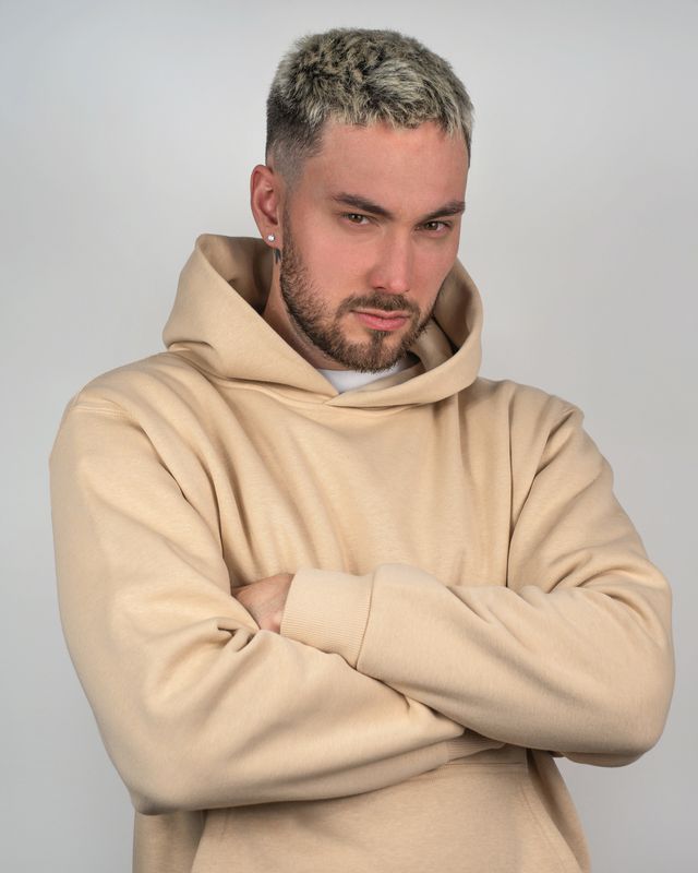 Vilgain Heavy Brushed Hoodie – S sesame Obrázek