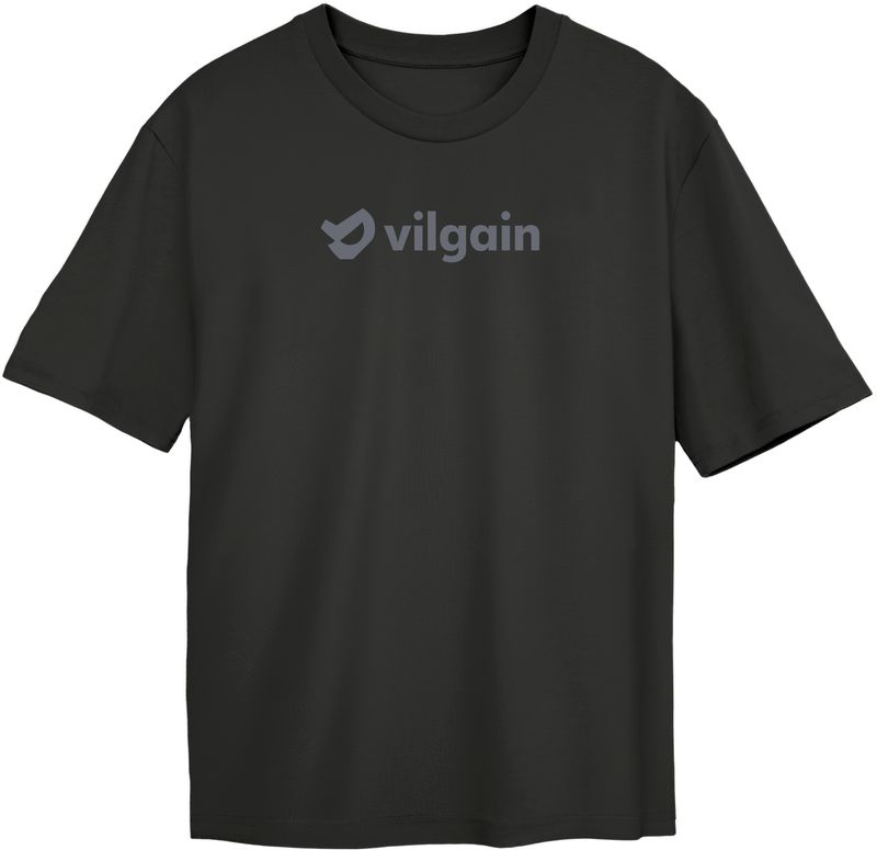 Vilgain Official Logo Tee M Černá Obrázek