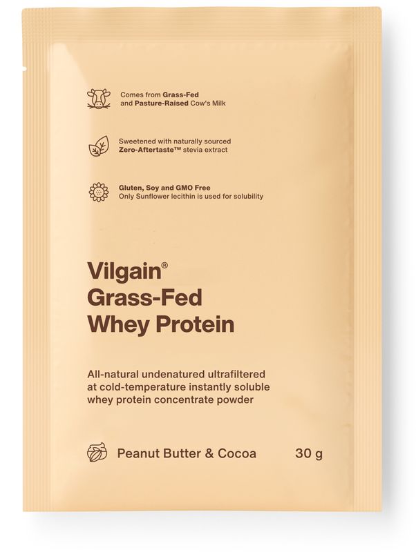 Vilgain Grass-Fed Whey Protein arašídový krém a kakao 30 g