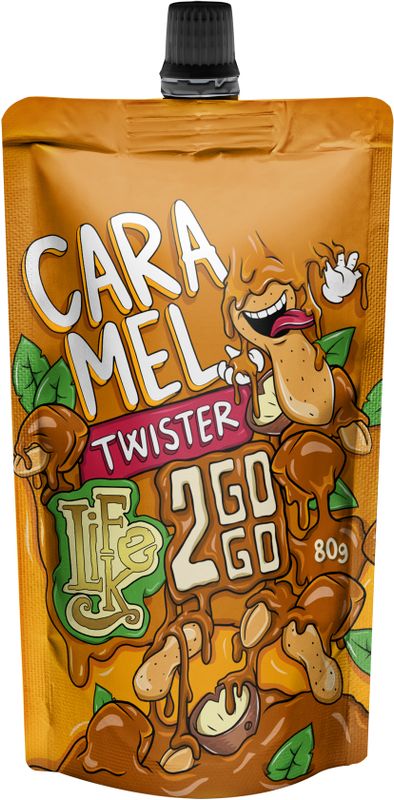 LifeLike 2GOGO Caramel twister 80 g