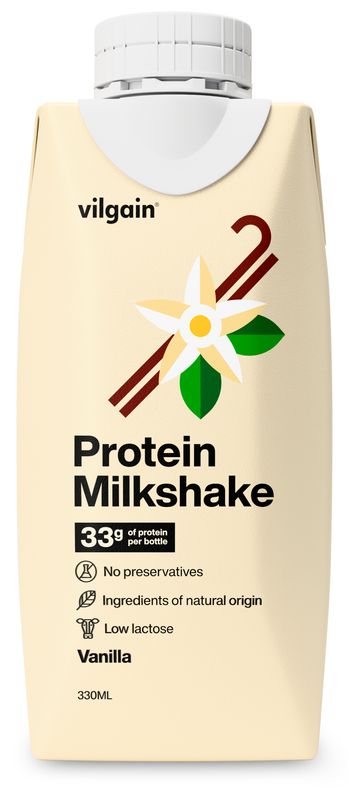 Vilgain Protein Milkshake vanilka 330 ml Obrázek