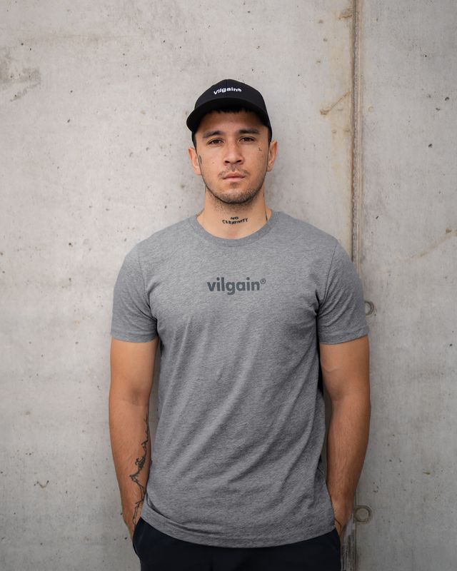 Vilgain Logotype Tee M Grey melange Obrázek