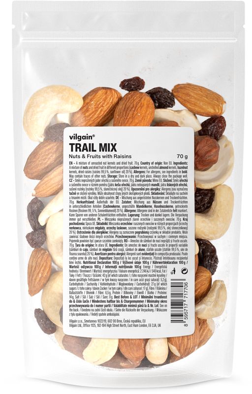 Vilgain Trail Mix rozinky 70 g