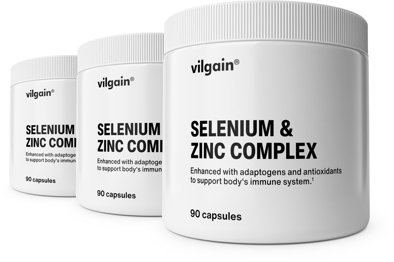 Vilgain Selen & zinek komplex –  3× 90 kapslí