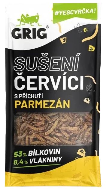GRIG Sušené červíky – parmezán 13 g