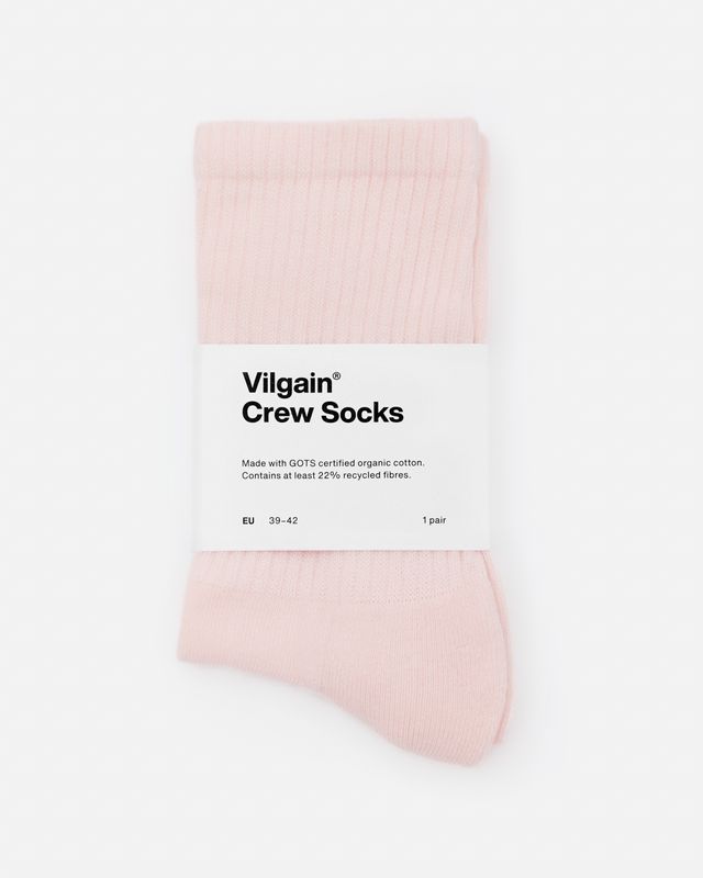 Vilgain Organic Crew Socks 43 - 46 1 pár powder Obrázek