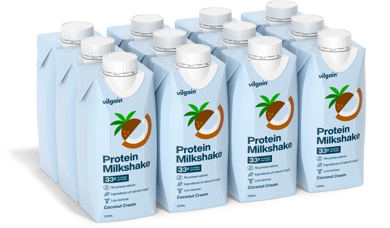 Vilgain Protein Milkshake –  12× kokosový krém 330 ml Obrázek