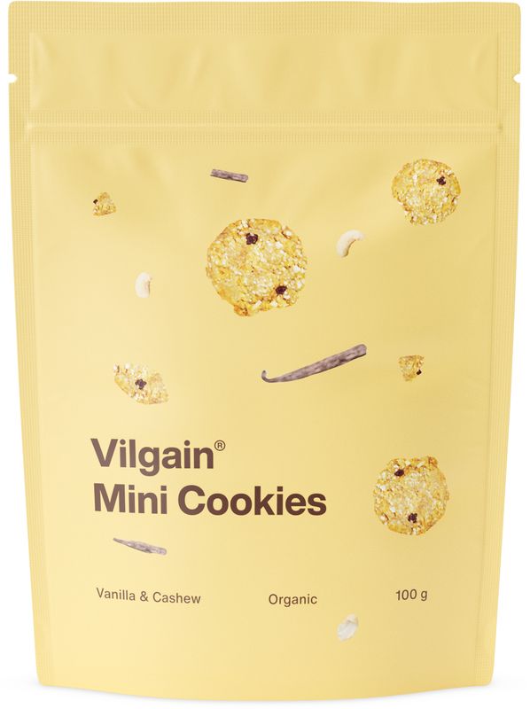 Vilgain Mini Cookies BIO kešu a vanilka 100 g Obrázek