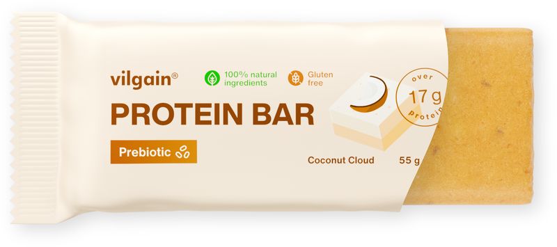 Vilgain Prebiotic Protein Bar Coconut Cloud 55 g Obrázek