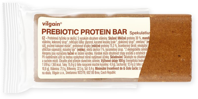 Vilgain Prebiotic Protein Bar Spekulatius Crisp 55 g Obrázek