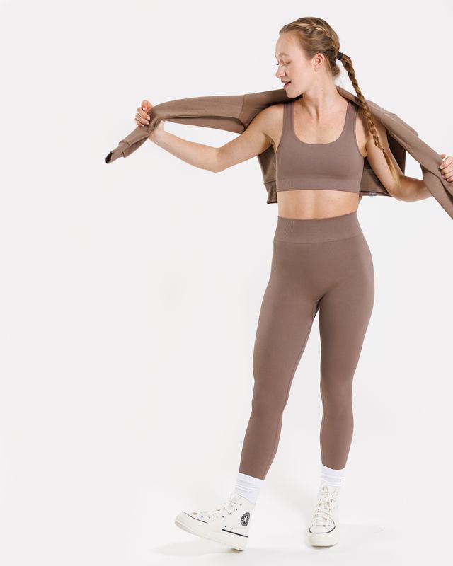 Vilgain Seamless Ribbed Leggings S/M dune Obrázek