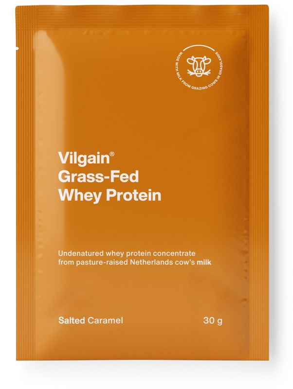 Vilgain Grass-Fed Whey Protein slaný karamel 30 g Obrázek