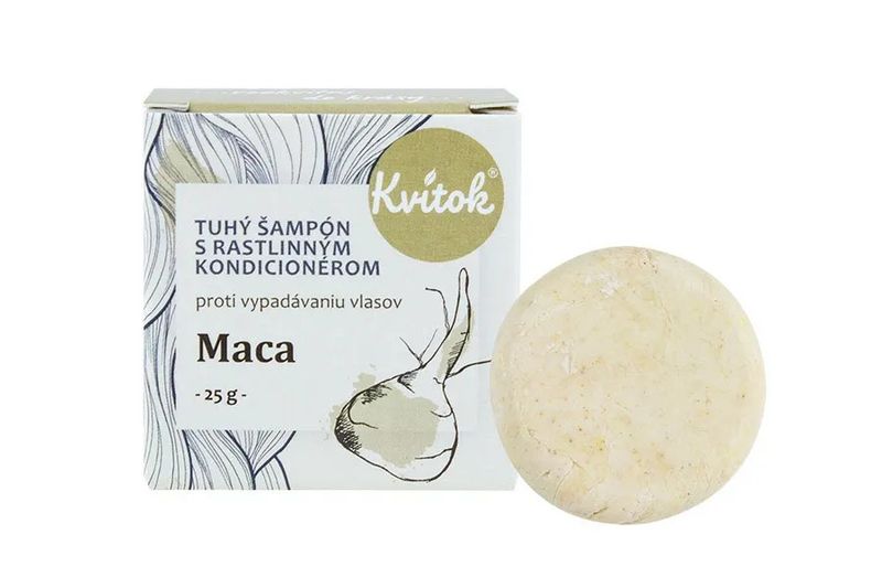 Kvítok Tuhý šampón maca – 25 g