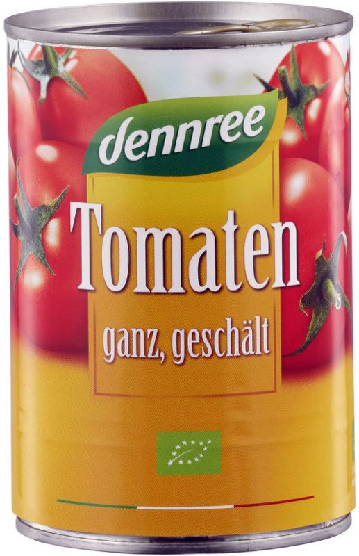 Levně Dennree Rajčata celá loupaná BIO – 400 g