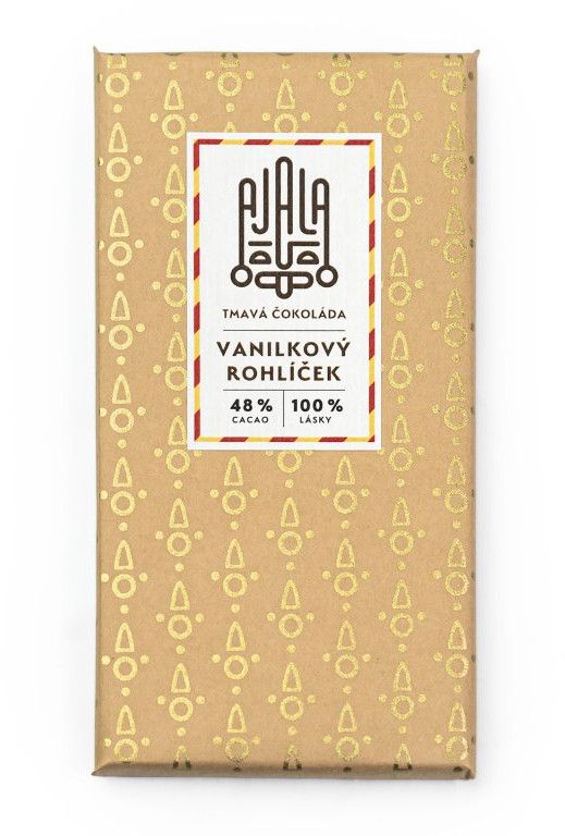 AJALA Tmavá čokoláda – vanilkový rožtek 45 g