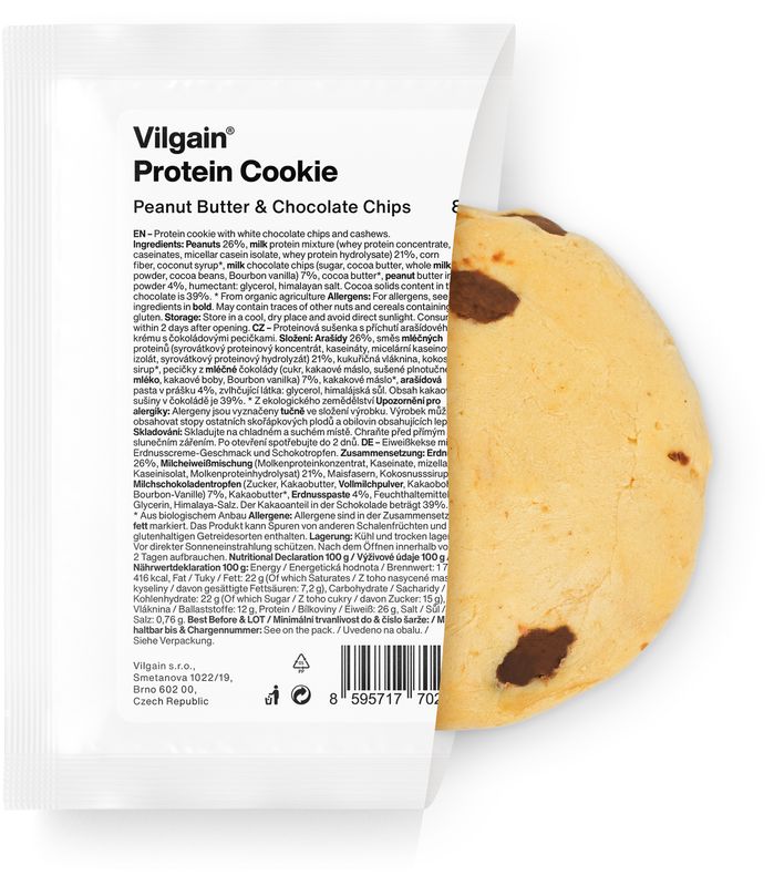 Vilgain Protein Cookie peanut butter chocolate chip 80 g