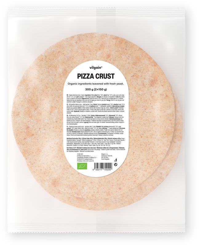 Vilgain Těsto na americkou pizzu BIO 300 g (2 x 150 g)