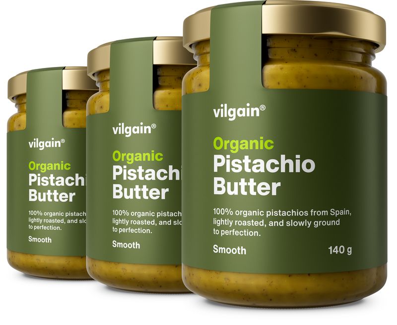Levně Vilgain Pistáciové máslo BIO – 3× 140 g