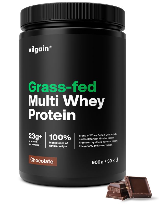 Vilgain Grass-Fed Multi Whey Protein – csokoládé 900 g akciós termékkép 1