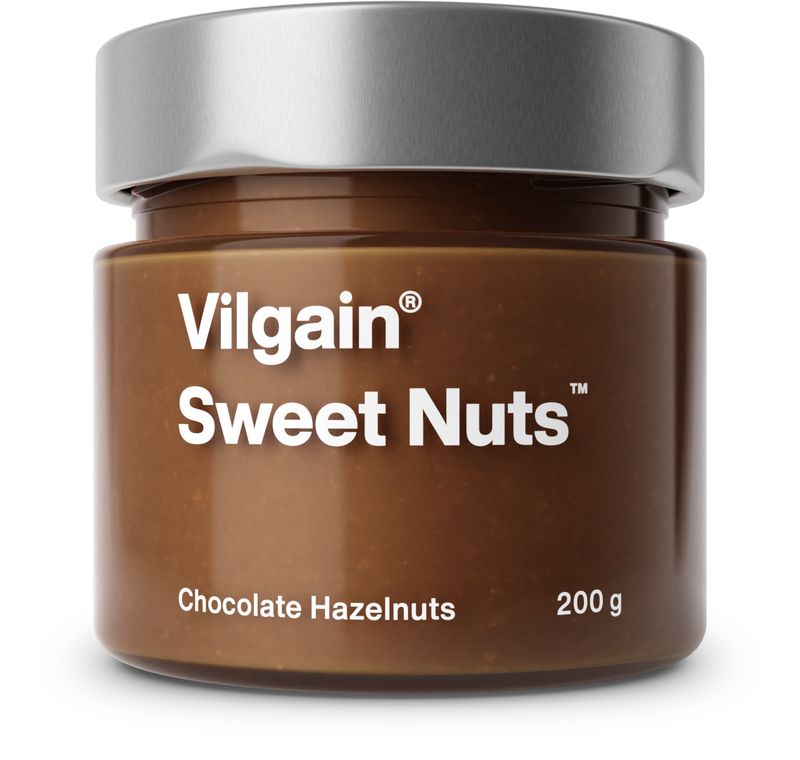 Vilgain Sweet Nuts lískové ořechy s čokoládou 200 g Obrázek