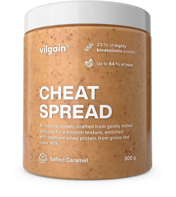 Vilgain Protein Nut Spread –  3× slaný karamel 300 g