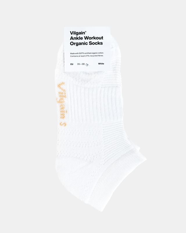 Vilgain Workout Organic Ankle Socks 43 - 46 3 páry white Obrázek