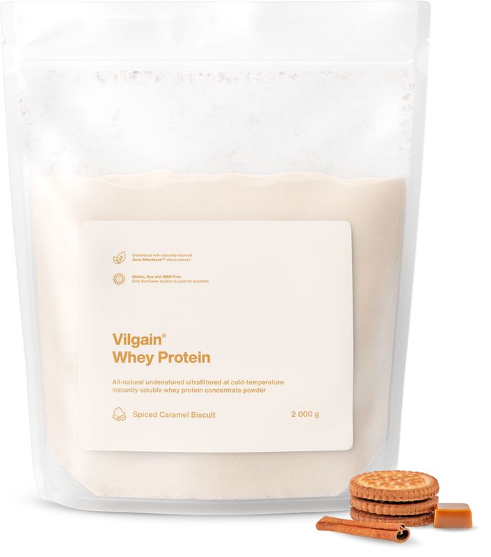 Vilgain Whey Protein karamelová sušenka 2000 g Obrázek