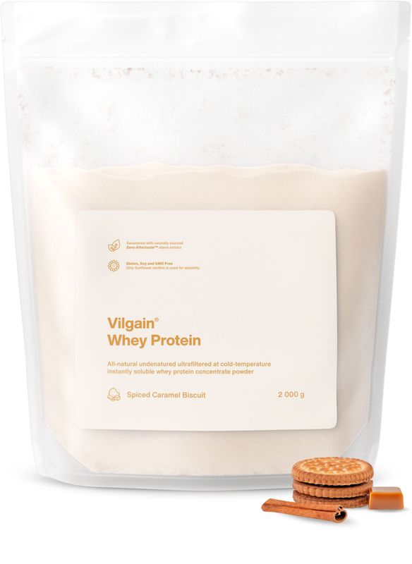 Vilgain Whey Protein karamelová sušenka 2000 g Obrázek