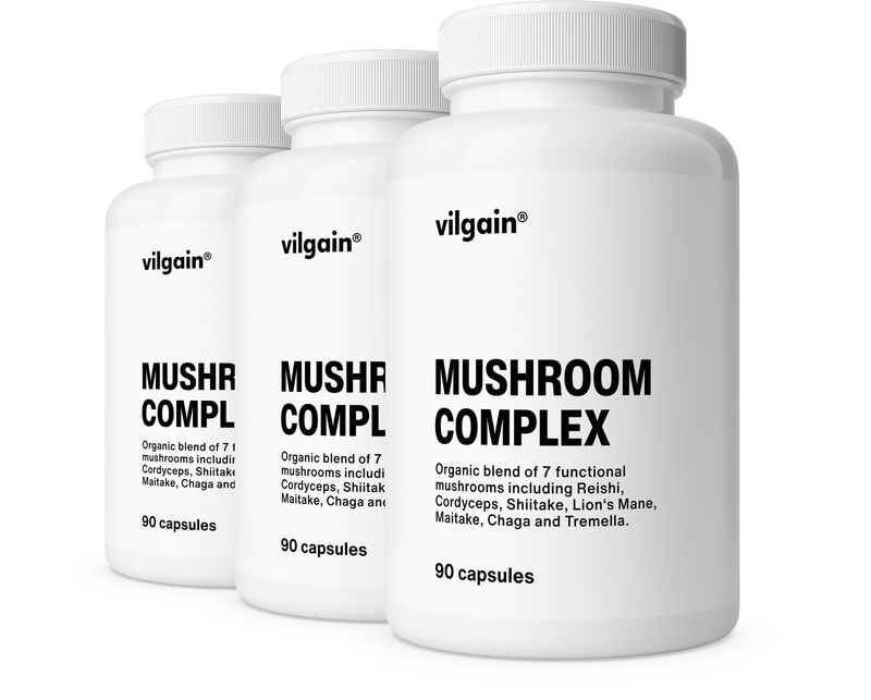 Vilgain Komplex funkčních hub BIO – 3× 90 kapslí