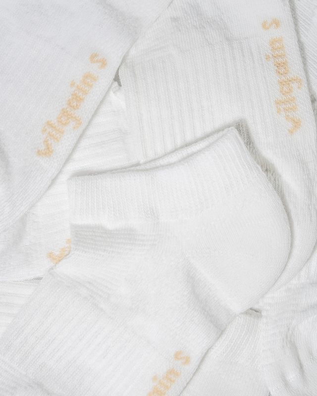 Vilgain Workout Organic Ankle Socks 43 - 46 3 páry white Obrázek